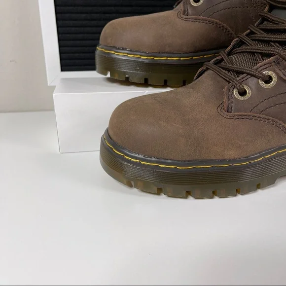 DR DOC MARTENS PLENUM WATERPROOF STEEL TOE WORK BOOTS WOMENS SIZE 5 LEATHER HIKE - Picture 5 of 10